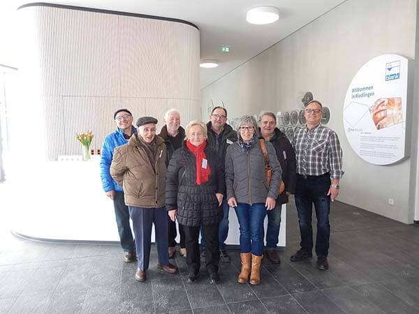 BLANK Pensioners visit the Company