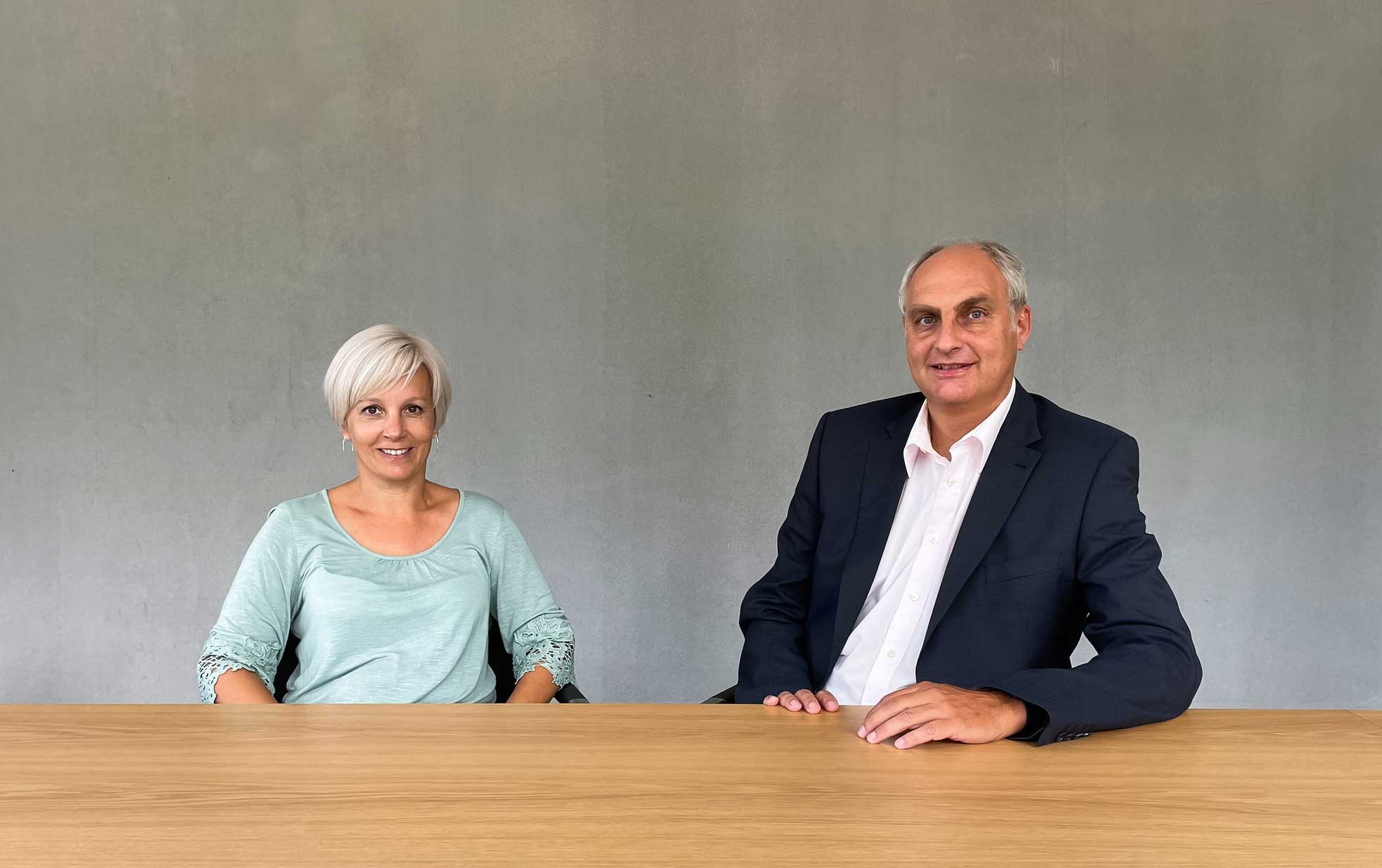 Management board Juliane Blank and Alexander Lenert